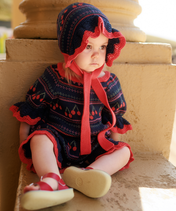 Mio Bonnet - Navy  - Organic Cotton &amp; Cashmere