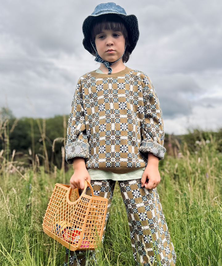 Picnic Pullover - Olive  - Organic Cotton