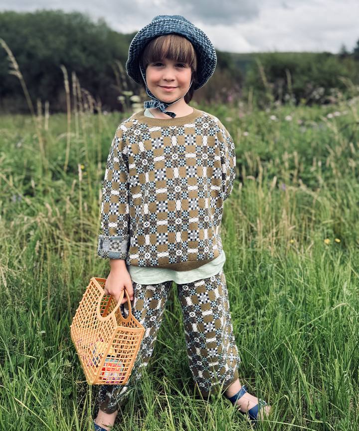 Picnic Pullover - Olive  - Organic Cotton