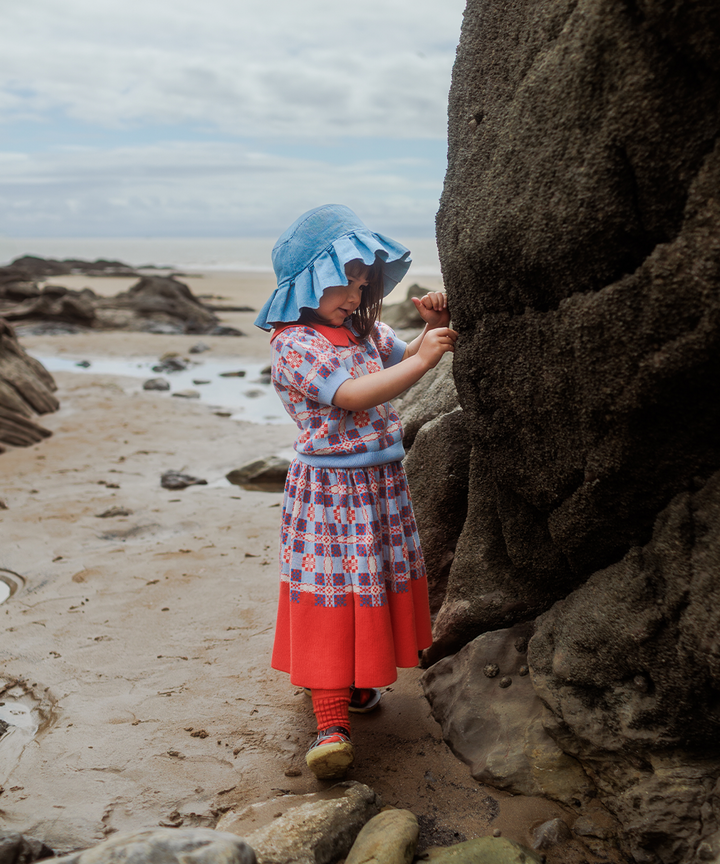 Picnic Tee - Cornflower  - Organic Cotton