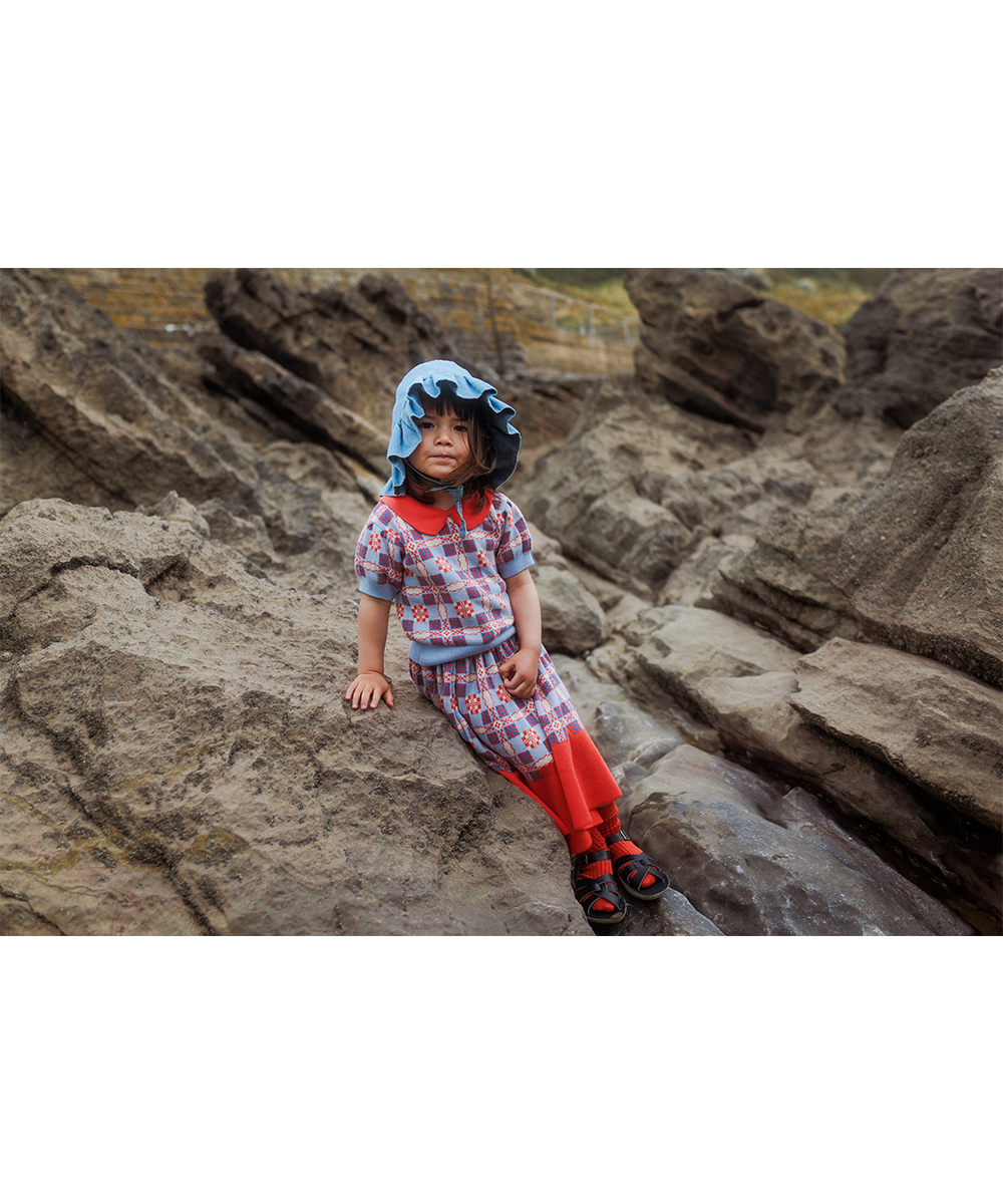 Picnic Tee - Cornflower  - Organic Cotton