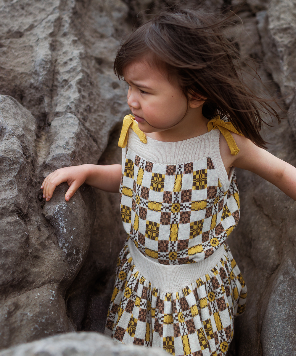 Picnic Vest - Latte  - Organic Cotton