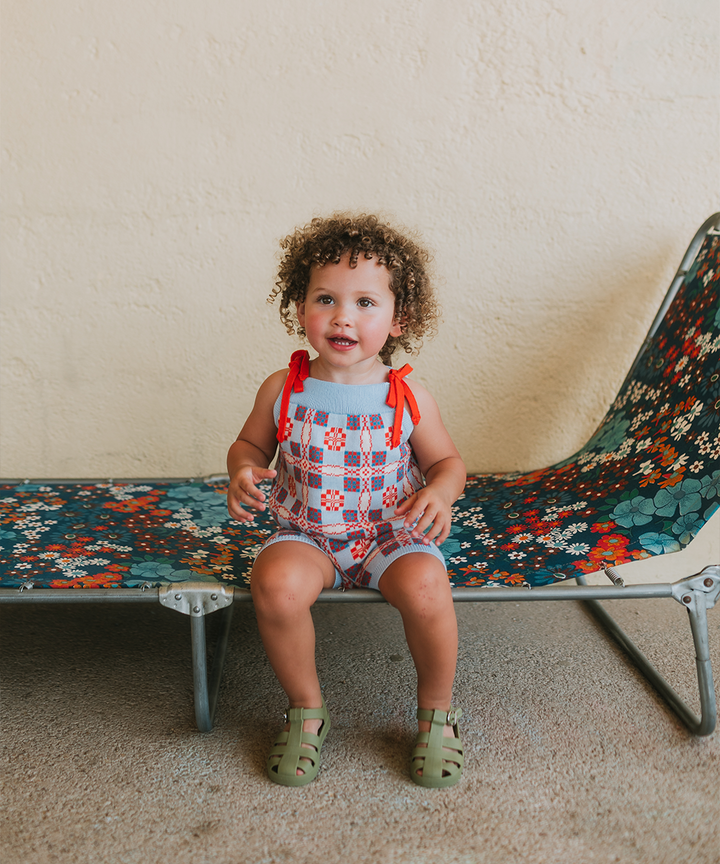 Picnic Vest - Cornflower  - Organic Cotton
