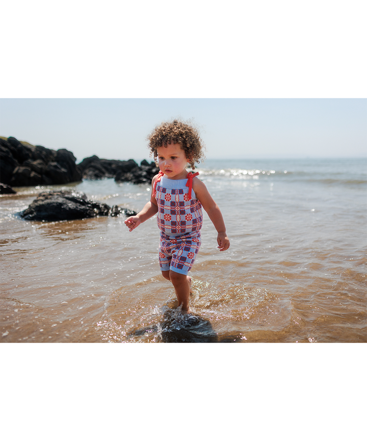 Picnic Shorts - Cornflower  - Organic Cotton