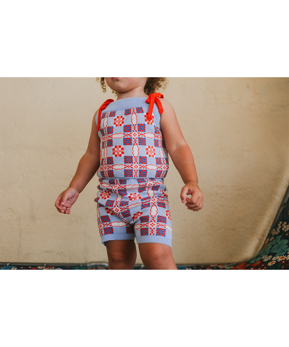 Picnic Vest - Cornflower  - Organic Cotton