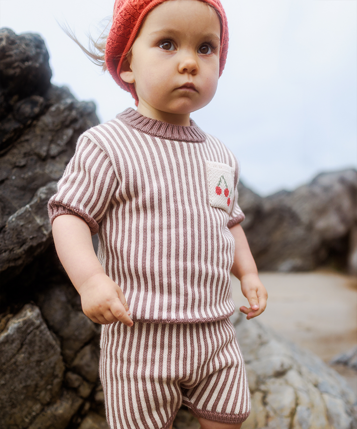 Shopping Tee - Mocha  - Organic Cotton &amp; Cashmere