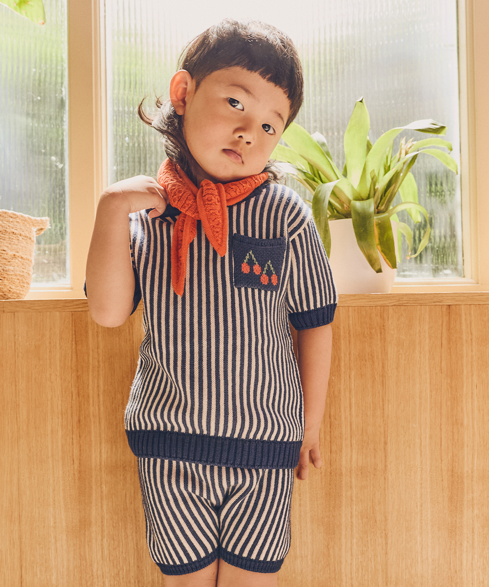Tonnog Necktie - Tomato  - Organic Cotton