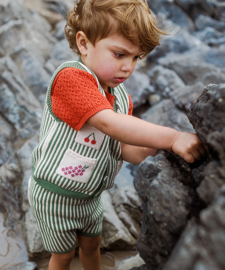 Shopping Waistcoat - Sage  - Organic Cotton &amp; Cashmere