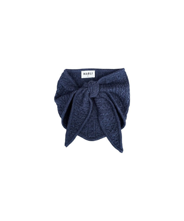 Tonnog Necktie - Denim Melange  - Organic Cotton