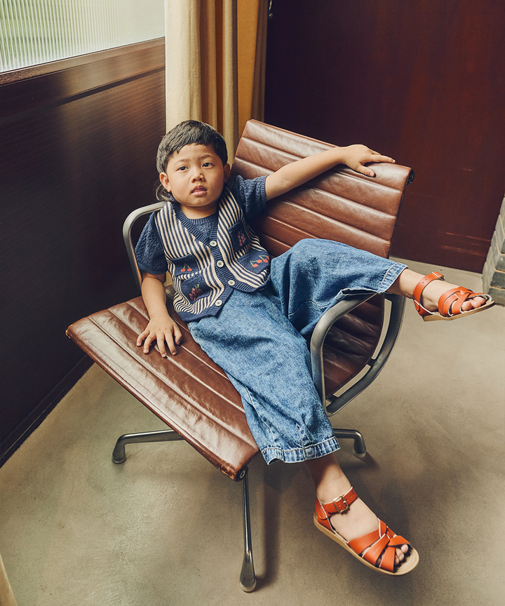 Tonnog Tee - Denim Melange  - Organic Cotton