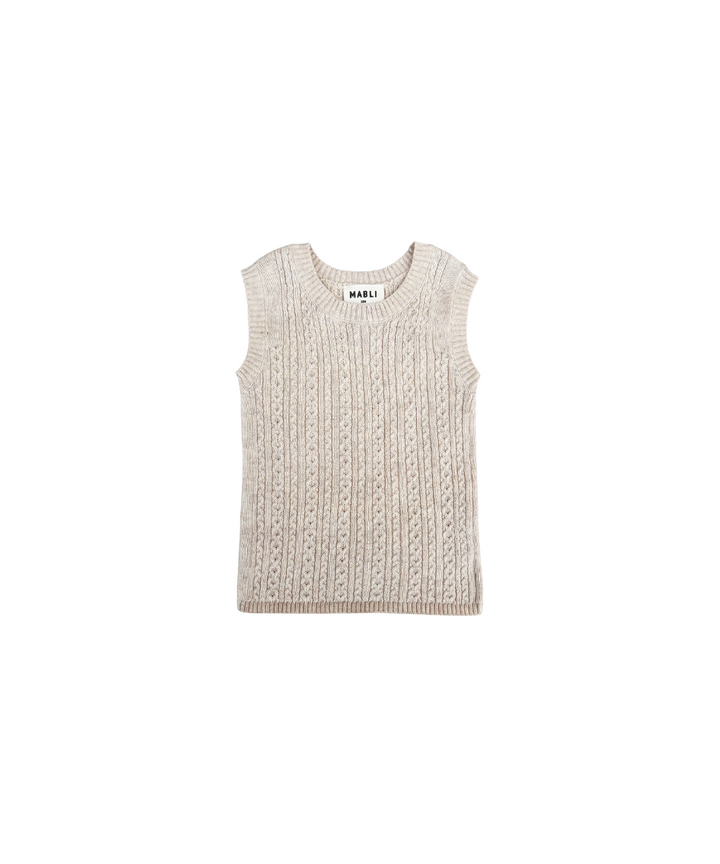 Tonnog Vest - Shell Melange  - Organic Cotton