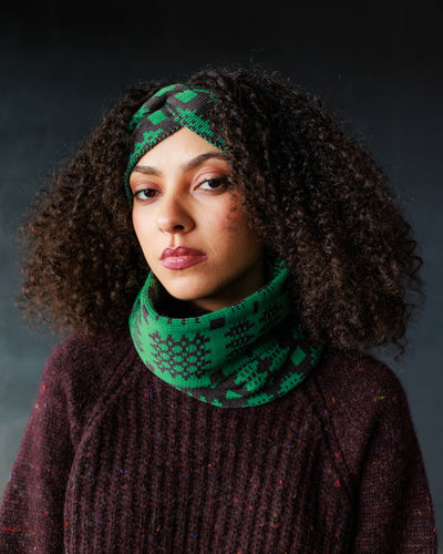 Carthen Tube Scarf  - Umber / Malachite