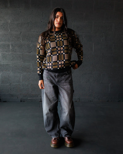 Carthen Merino Pullover - Soot / Fields