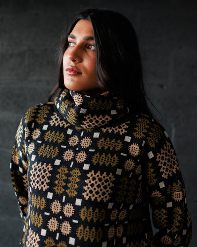 Carthen Merino Pullover - Soot / Fields