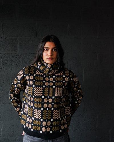 Carthen Merino Pullover - Soot / Fields