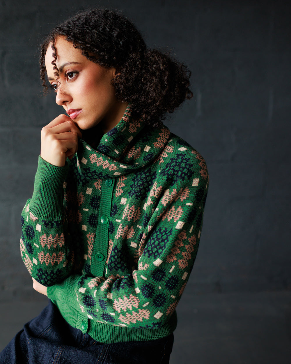 Carthen Cotton Neck Wrap - Wicked