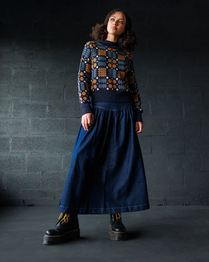 Carthen Neat Cotton Pullover - New Moon