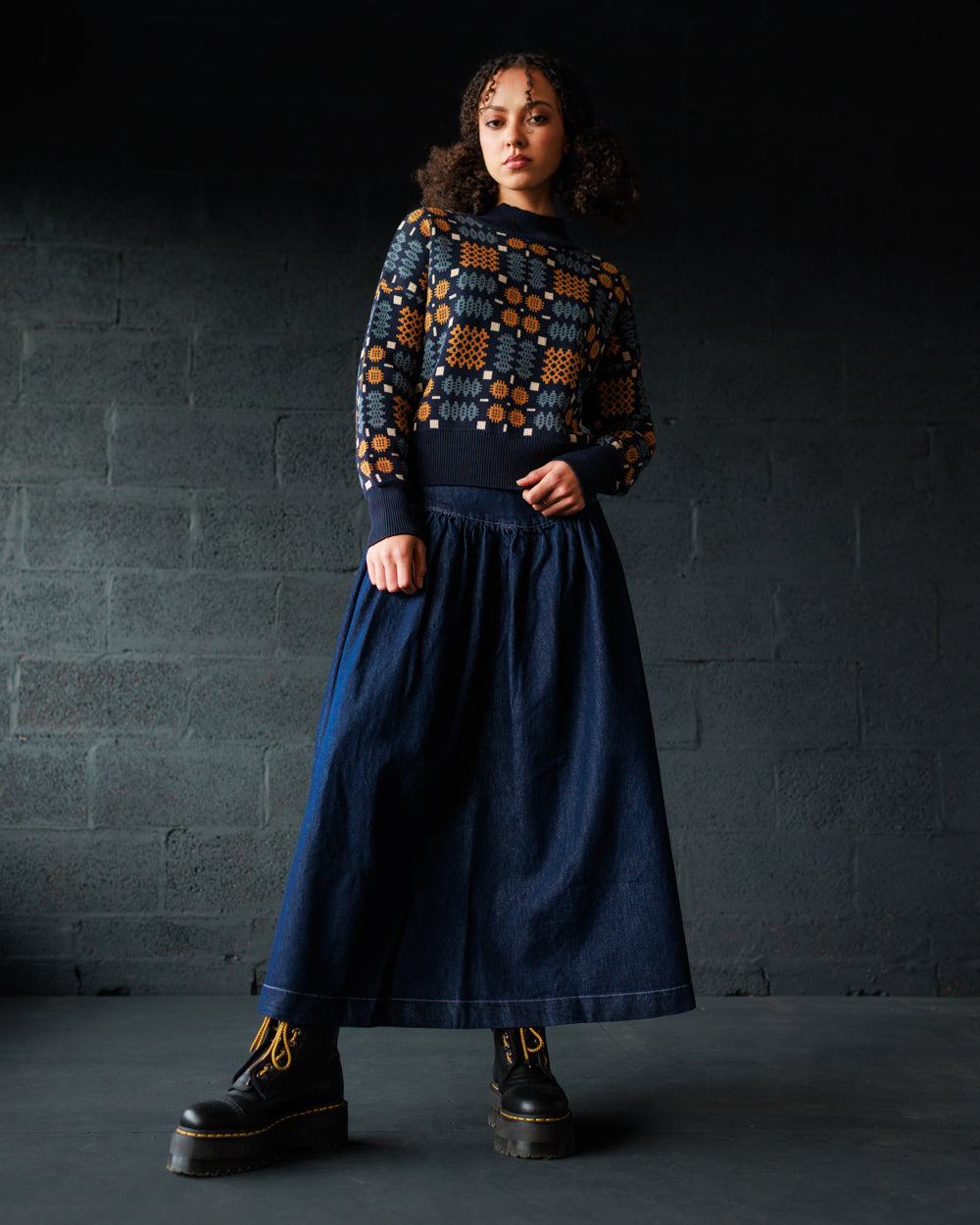 Carthen Neat Cotton Pullover - New Moon