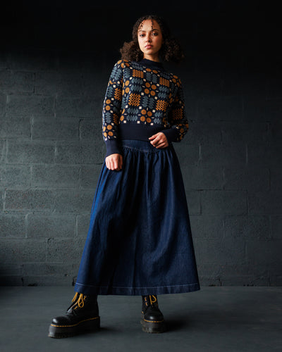 Carthen Neat Cotton Pullover - New Moon