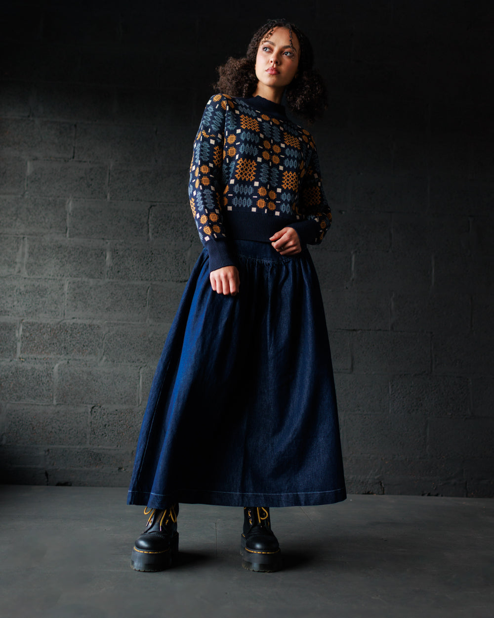 Carthen Neat Cotton Pullover - New Moon