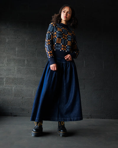 Carthen Neat Cotton Pullover - New Moon