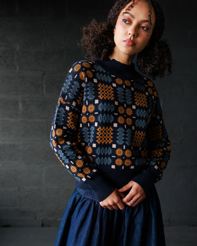 Carthen Neat Cotton Pullover - New Moon