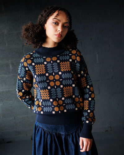 Carthen Neat Cotton Pullover - New Moon