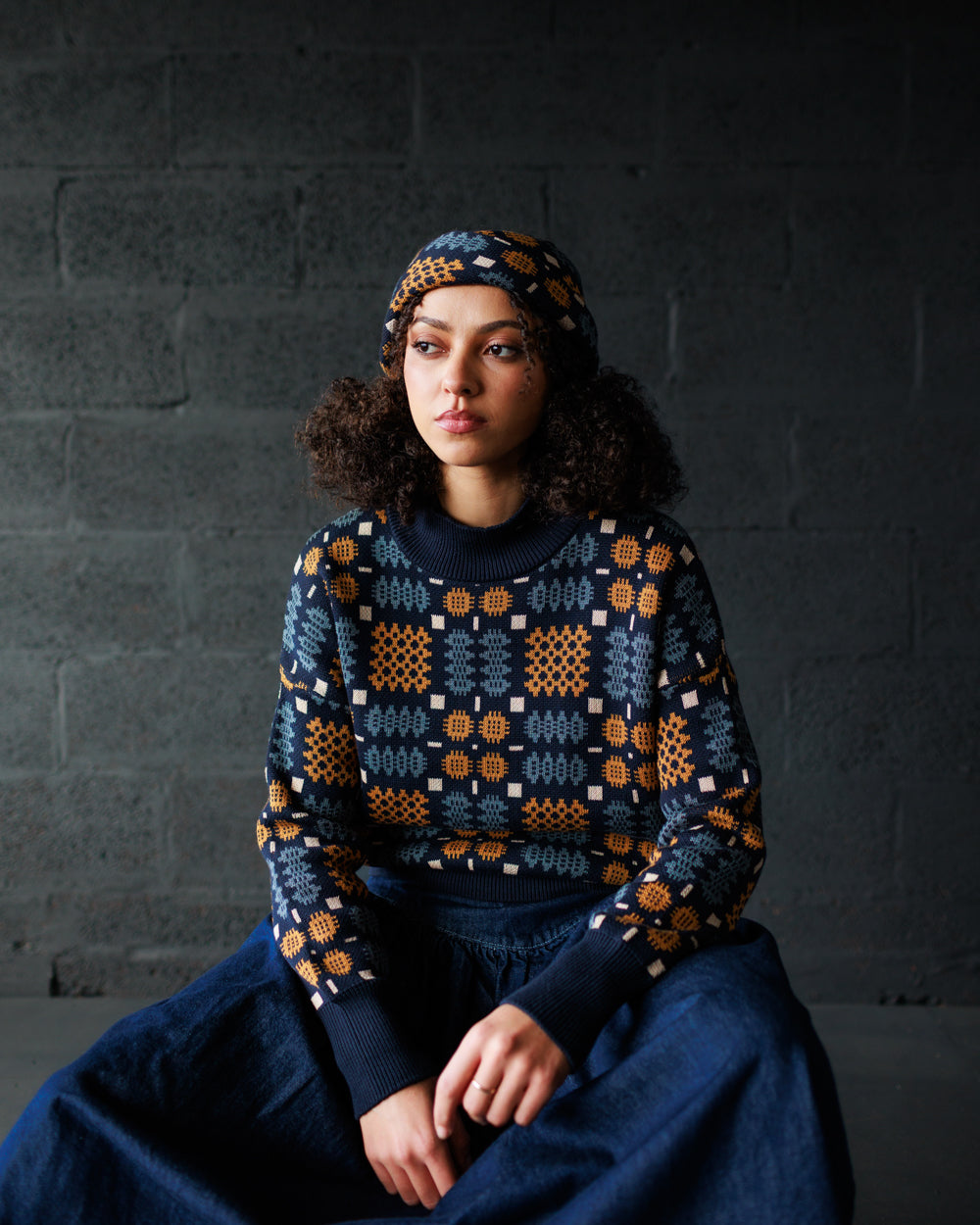 Carthen Cotton Head Wrap - New Moon