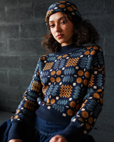 Carthen Neat Cotton Pullover - New Moon