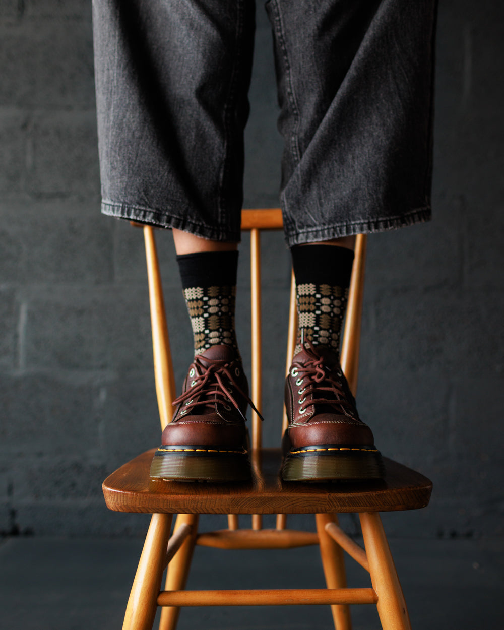 Carthen Socks - Soot / Fields