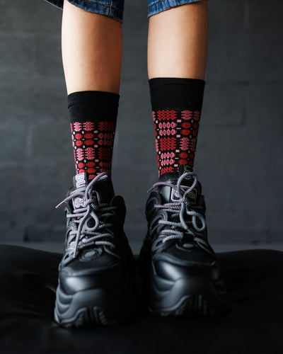 Carthen Socks - Soot / Petals