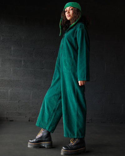 Cord Overalls - Emerald (Adult)
