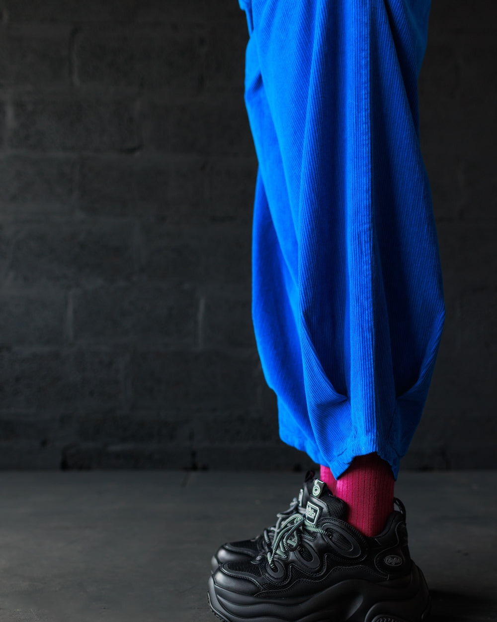 Cord Pants - Electric Blue (Adult)  - Organic Cotton