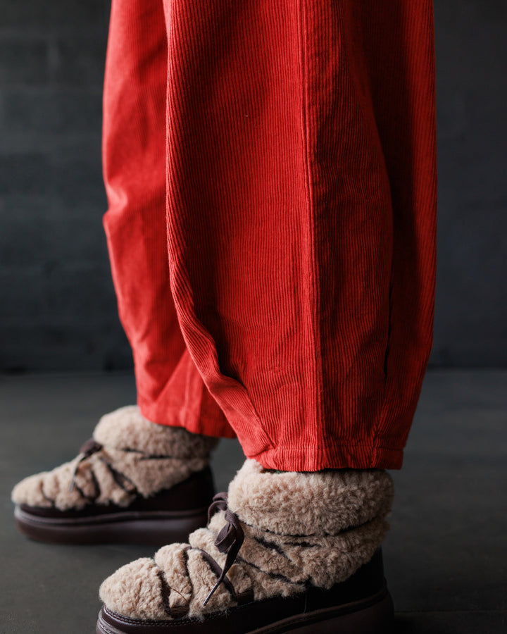 Cord Pants - Vermillion (Adult)  - Organic Cotton