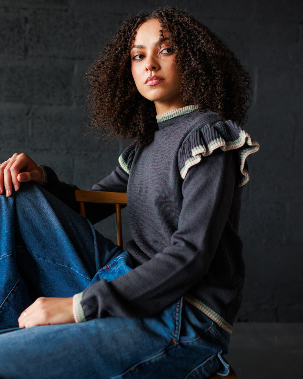 Delyth Pullover - Slate Grey (Adult)