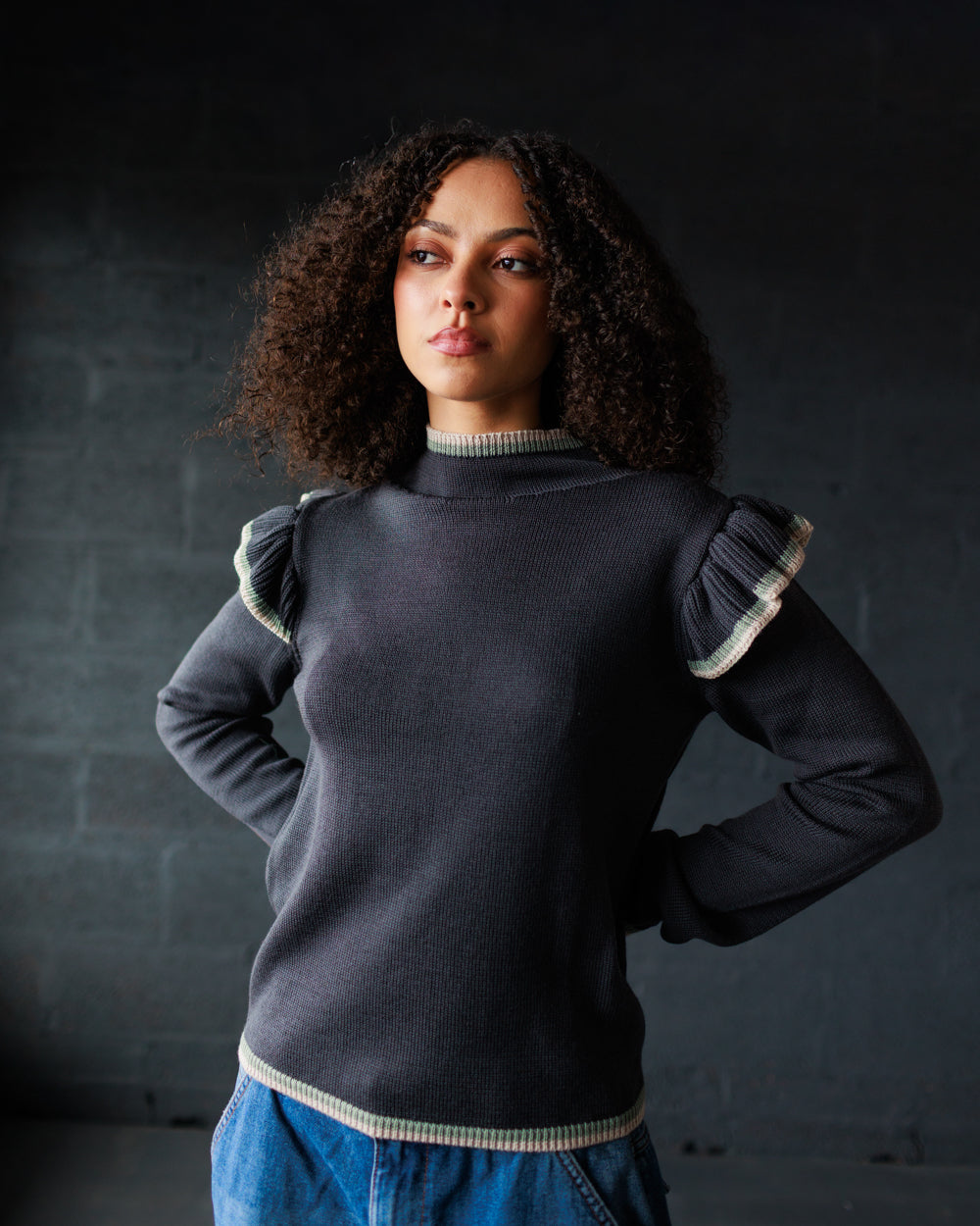 Delyth Pullover - Slate Grey (Adult)