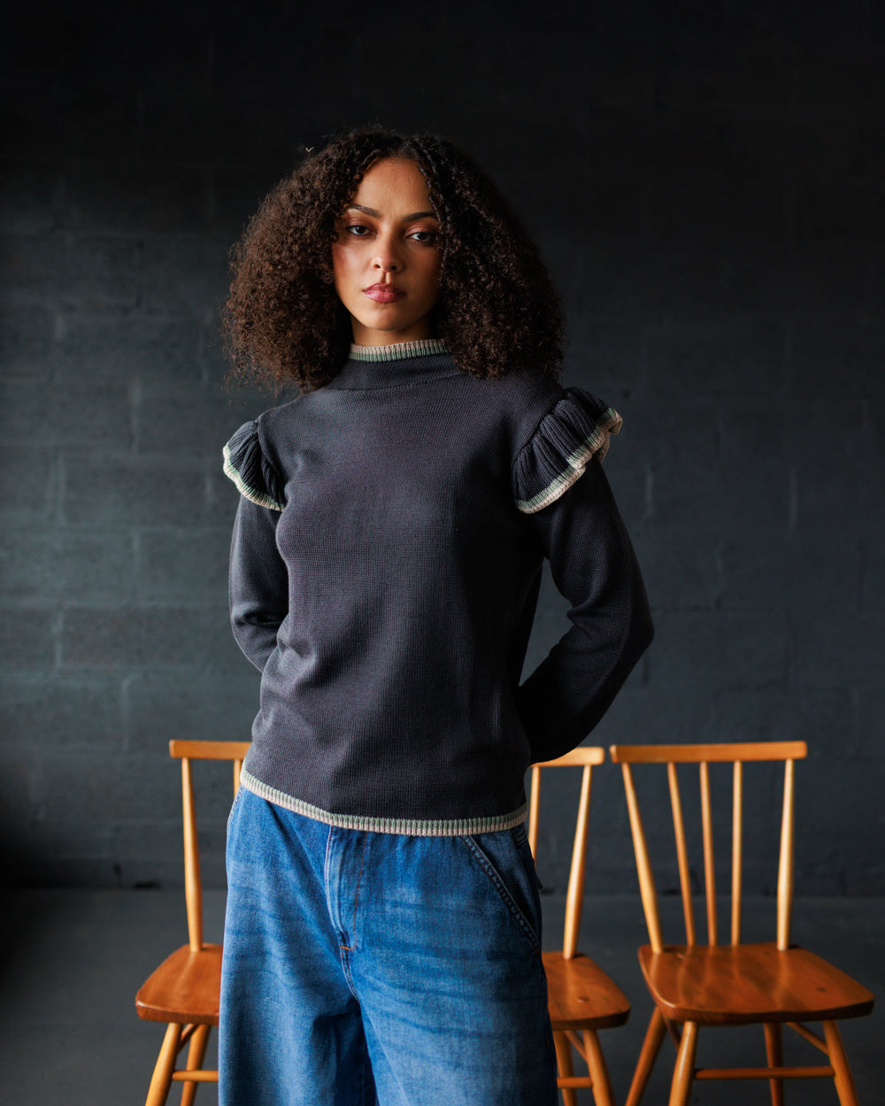 Delyth Pullover - Slate Grey (Adult)