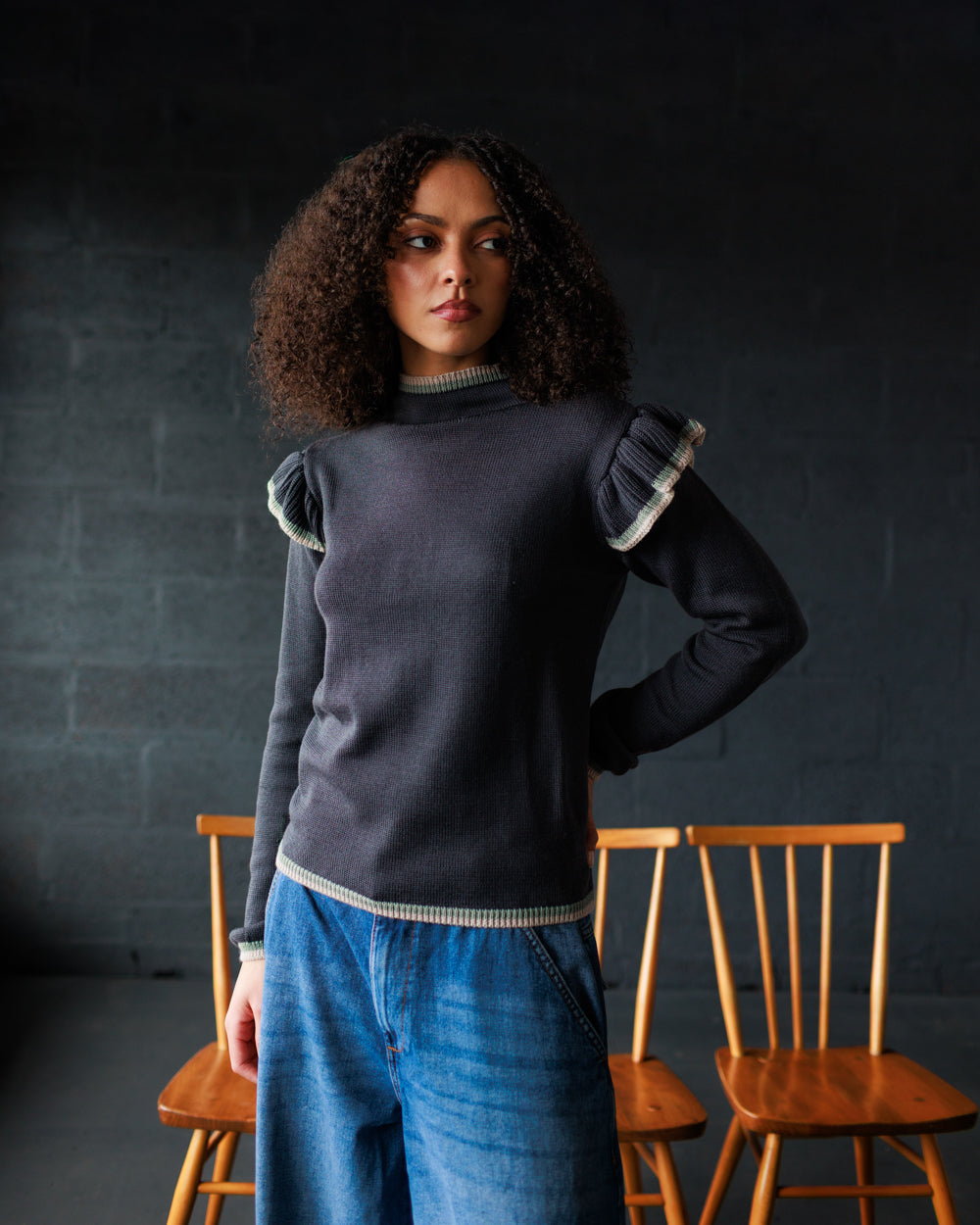 Delyth Pullover - Slate Grey (Adult)