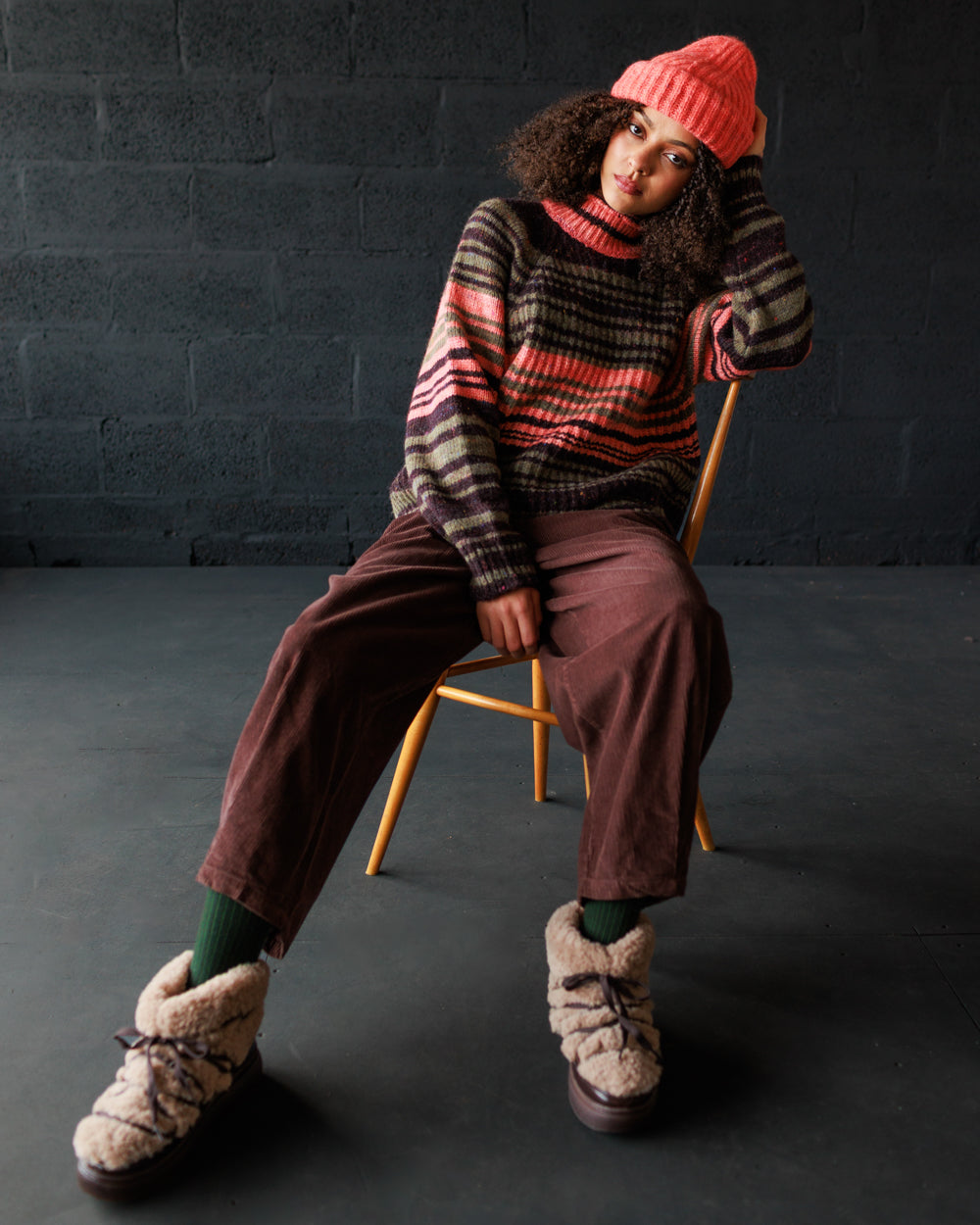 Moya Pullover - Multi Stripe (Adult)