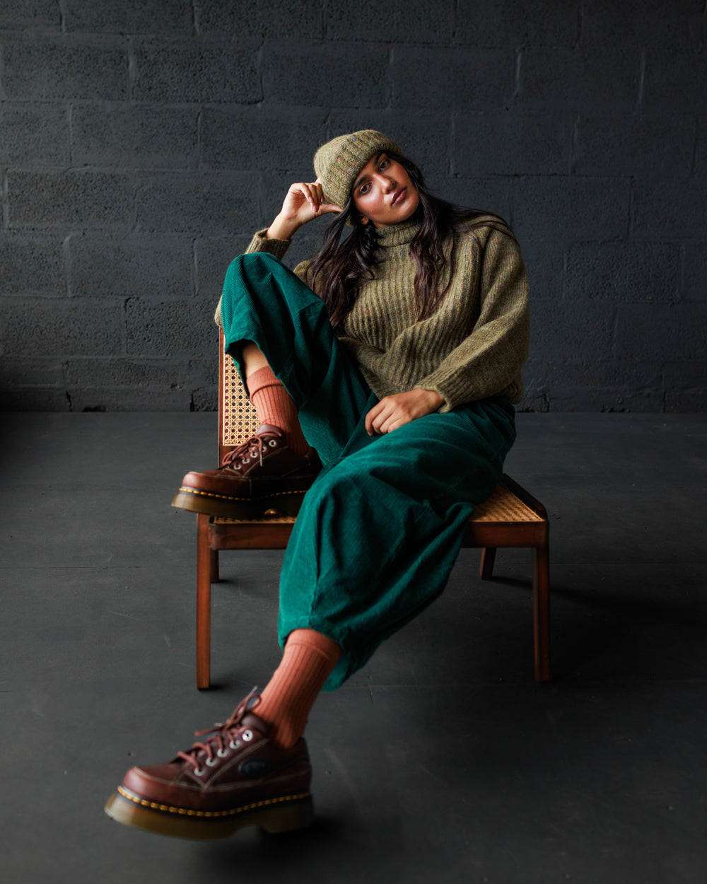 Moya Pullover - Nettle (Adult)