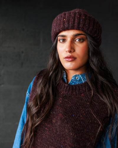 Moya Beanie - Fig (Adult)