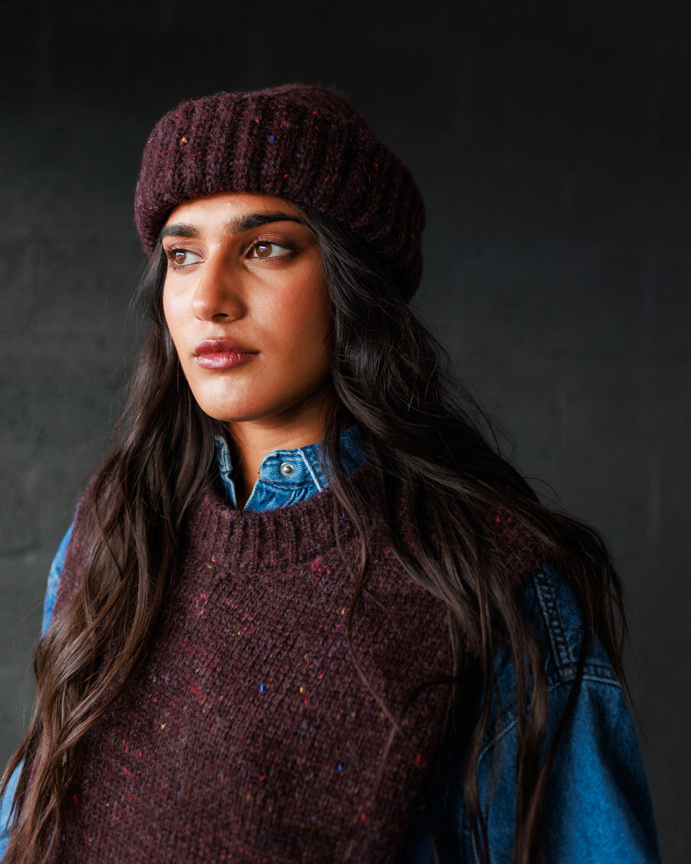 Moya Beanie - Fig (Adult)