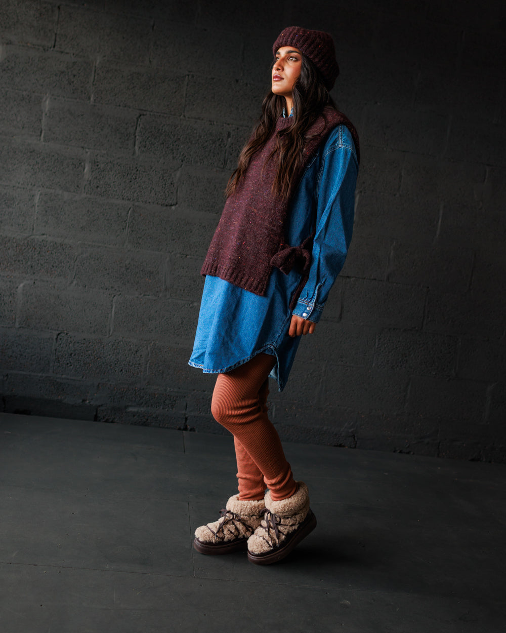 Moya Vest - Fig (Adult)