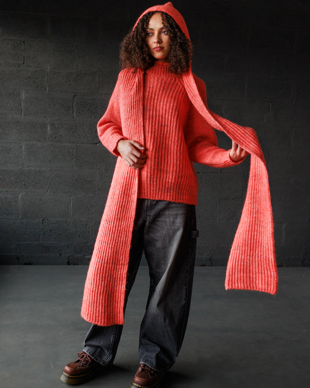 Moya Hooded Scarf - Blaze (Adult)