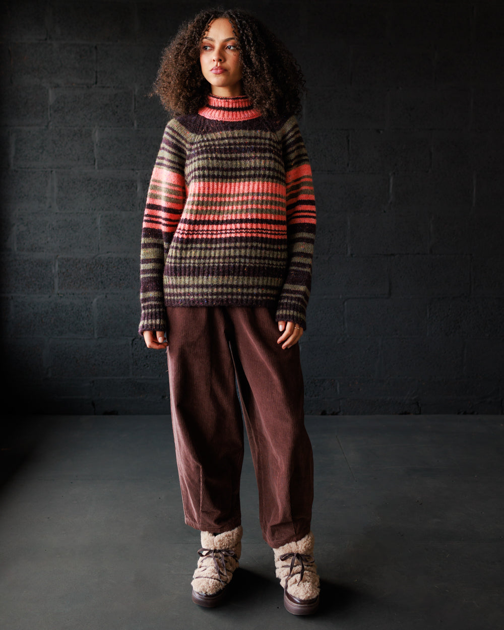 Moya Pullover - Multi Stripe (Adult)