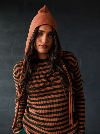 Seilio Skinny Rib - Ivy/Sandalwood Stripe (Adult)