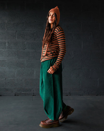Seilio Skinny Rib - Ivy/Sandalwood Stripe (Adult)