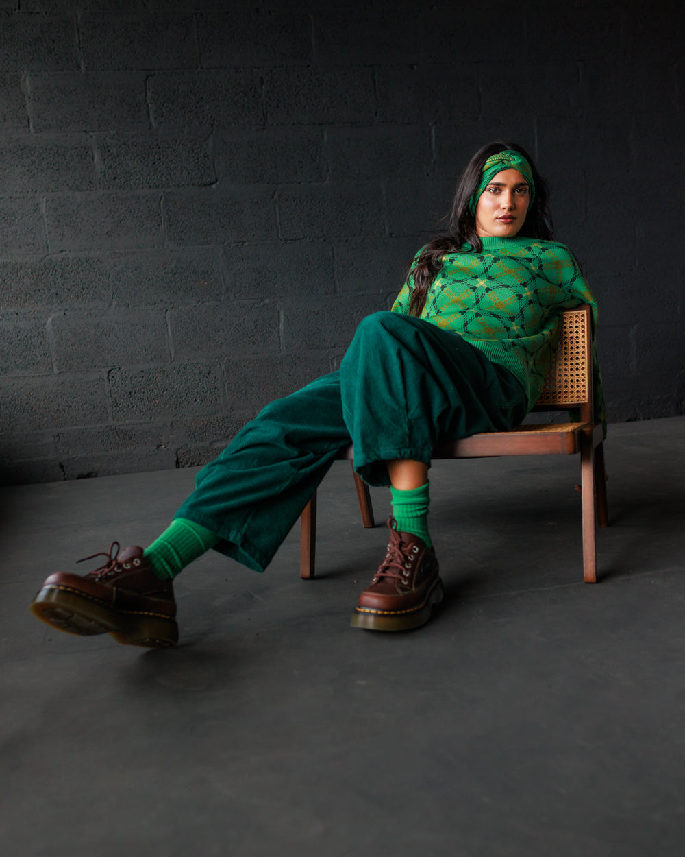 Merino Wool Socks - Malachite (Adult)