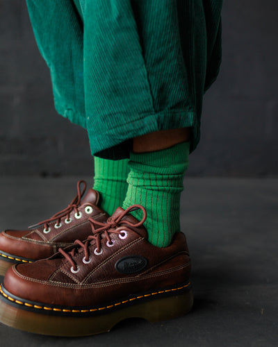 Merino Wool Socks - Malachite (Adult)