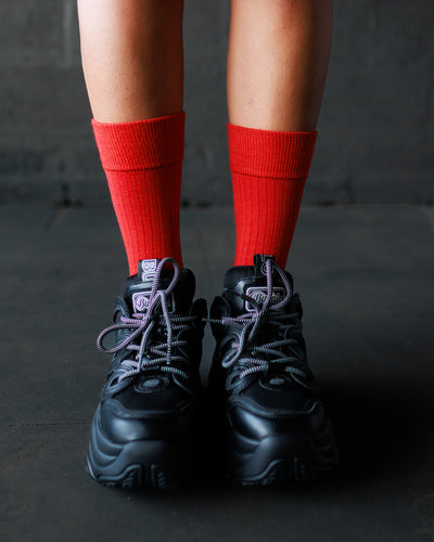 Merino Wool Socks - Redcurrant (Adult)